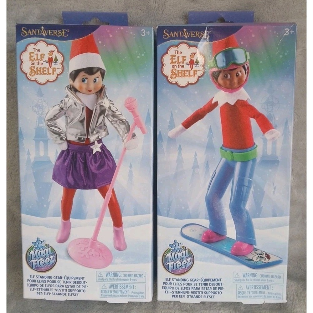 The Elf on the Shelf Swish / Sleigh Snowboard Set And Polar Pop Star Accessories